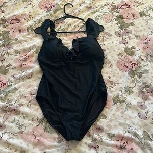 J. Crew Ruffle One-Piece Swimsuit